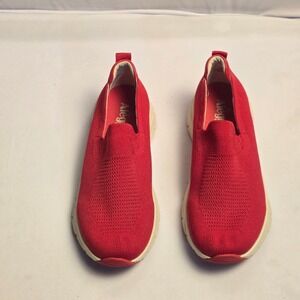 Alegria by PG Lite ReBounce Red Knit Slip On Sneakers WAZ-6184 Women 39